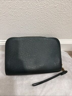 Louis Vuitton Baikal Taiga Wristlet Clutch